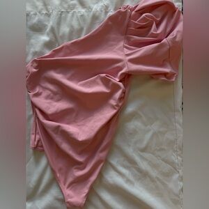 Free People Pink Bodysuit